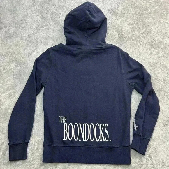 The Boondocks Hoodie Mens Small Blue Riley deKryptic Aaron McGruder Sweater - Picture 9 of 10